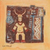 Dogon au masque buffle  20x20 cm 